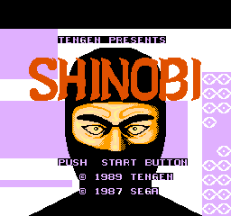 Shinobi (USA) (Unl) Title Screen